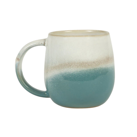 DIP GLAZED OMBRE TURQUOISE MUG - Birch and Tides
