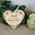 Maid of honour wedding proposal gift