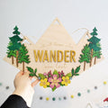 Not all who wander wooden wall sign
