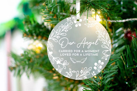 Our Angel Miscarriage memorial ornament - Birch and Tides