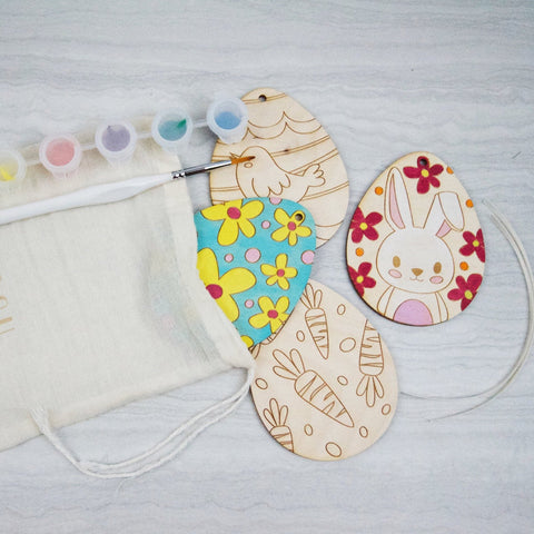Paint Easter egg kit, easter kids activity - Birch and Tides