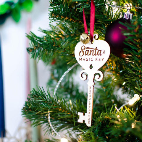 Personalised Santa's Magic Key ornament - Birch and Tides