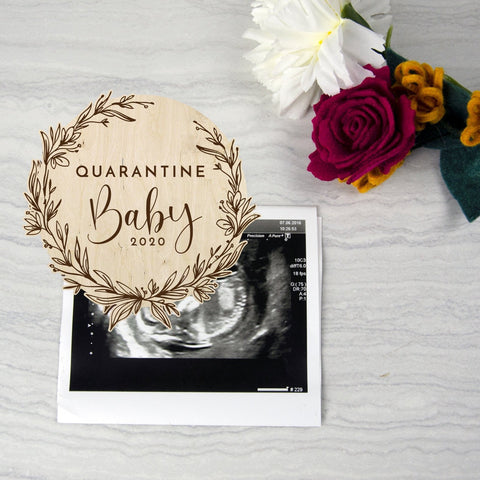 Quarantine Baby Milestone Disc - Birch and Tides