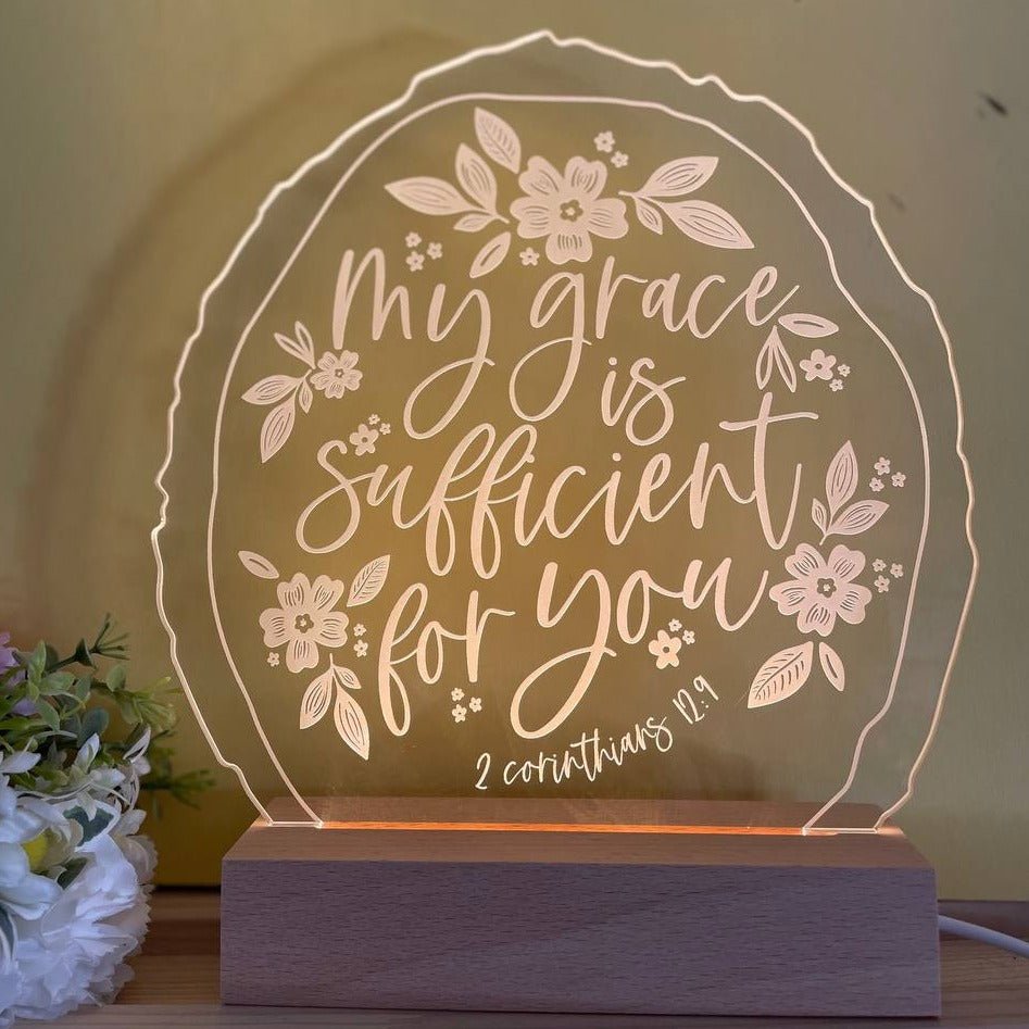 2 Corinthians 12:9 - God's Grace light light design