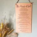 Armour of God Wooden Wall Banner