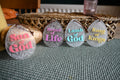 Set of 4 Names of Jesus Easter ornaments