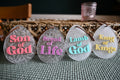 Set of 4 Names of Jesus Easter ornaments