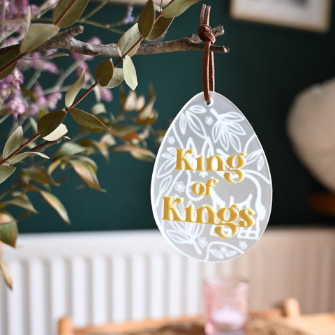 King of Kings Egg Easter ornament