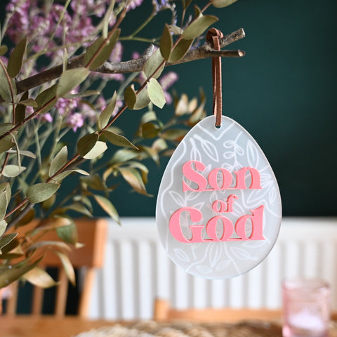 Son of God Egg Easter ornament