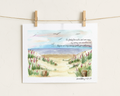 Lamentations 3:22-23 The Steadfast love of the Lord Beach watercolour print
