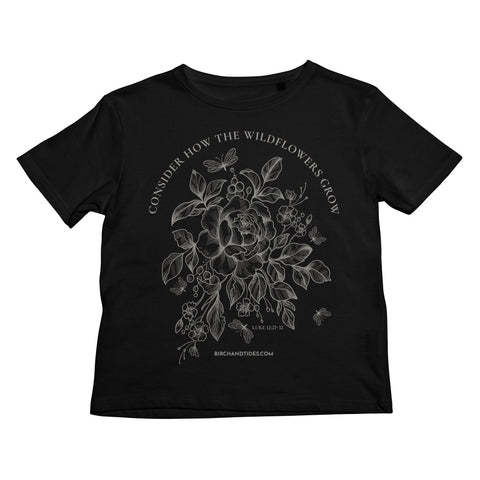 Consider the Wildflowers Kids T - Shirt - Birch and Tides