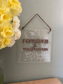 Consider the Wildflowers wall plaque