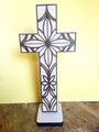 Decorative freestanding cross two layers