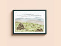 Isaiah 55:12 - Go out in Joy mountain top artwork print