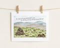 Isaiah 55:12 - Go out in Joy mountain top artwork print