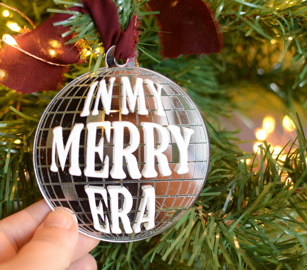 In my Merry Era christmas ornament, Taylor swift inspired Christmas bauble - Birch and Tides