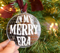 In my Merry Era christmas ornament, Taylor swift inspired Christmas bauble