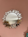 Let your light shine sunflower wall mirror