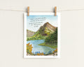 Psalm 121 - Lift my eyes Artwork print