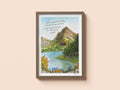 Psalm 121 - Lift my eyes Artwork print