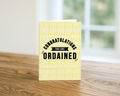 Ordination personalised celebration greeting card