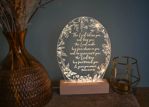 Lord Bless you and keep you blessings light design