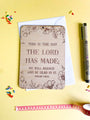 This is the Day that the Lord has made wooden greeting card