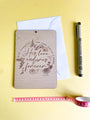 Give thanks to the Lord wooden greeting card
