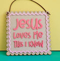 Jesus Loves Me Colour pop banner