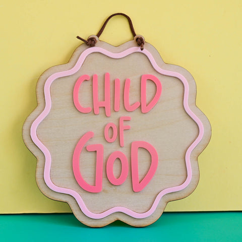 Child of God colour pop plaque