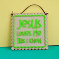 Jesus Loves Me Colour pop banner
