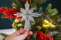 Frosted Christmas cross Isaiah 9:6