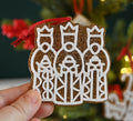 Set of 3 Gingerbread style Nativity