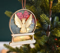 Golden Angel Memorial snowglobe ornament