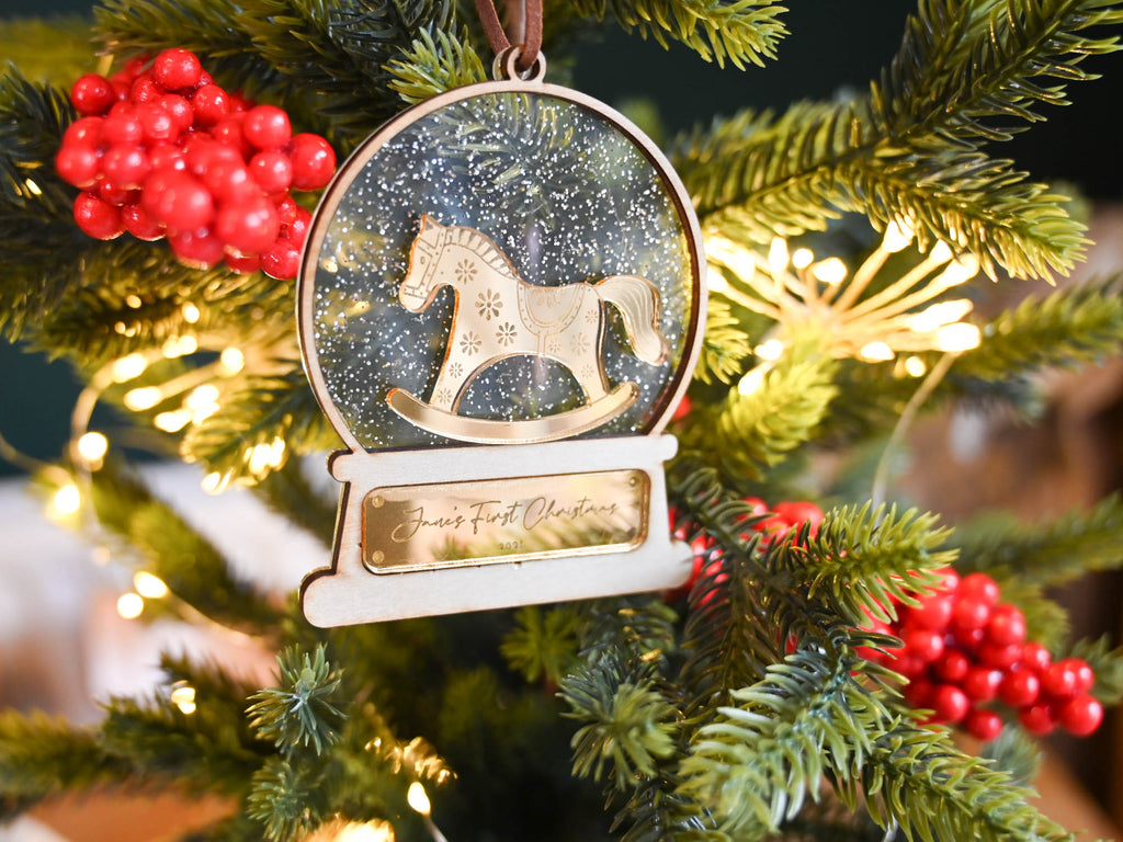 Babies personalised first Christmas Ornament