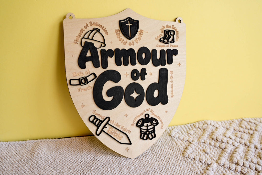 Armour of God hanging sign