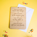 House blessing wooden greeting card