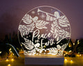 Peace on Earth angel christmas light