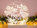 Peace on Earth angel christmas light