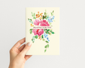 Praying for you floral greeting card
