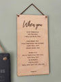 When in deep water Isaiah 43:2 Wooden Wall Banner