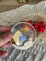 Lamb of God golden star christmas ornament