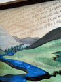 In the valley Psalm 23 wooden wall sign