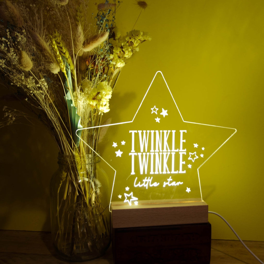 POST READY Twinkle Twinkle star night light - Birch and Tides