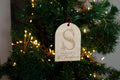 Babies first christmas ornament inital