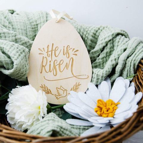 Christian faith based easter decoration - Birch and Tides