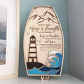 (Copy) Encouraging scripture sign Psalm 46:1-3 with nautical theme