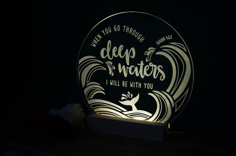 Deep Waters night light design - Birch and Tides