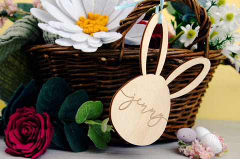 Easter Bunny basket tag - Birch and Tides