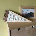 Explore wooden banner